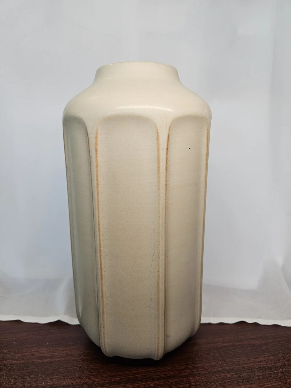Hearth & Hand Cream Ceramic Fluted Vase